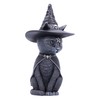 Nemesis Now Purrah Witches Hat Occult Cat Figurine, Black, 13.5cm