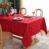 Christmas Tablecloth Rectangle, Jacquard Table Cloth Spillproof and Wrinkle Resistant