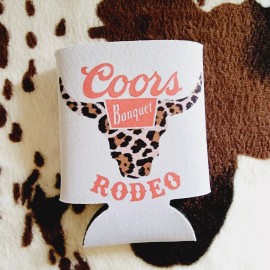 Country Grace With Alisha Coors Bull Skull Western 12OZ Beverage Koozie Neoprene Drink Can Cooler