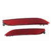 2 Pcs Rear Bumper Reflector Left Right TO1185110 Red Tail