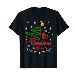 RN Christmas Crew Nurse Christmas Crew T-Shirt, black