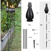 DIKAIDA Metal Citronella Torches, 6 Pack Torches Garden for Outside