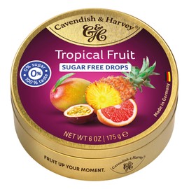 Cavendish & Harvey, Tropical Fruit Candy, 6.2 oz Can