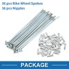 A ABSOPRO 36 Set 14G Bicycle Spokes 116mm Bike Wheel