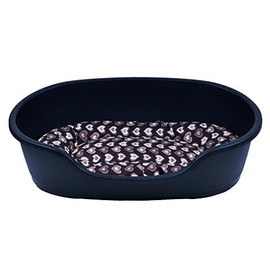 Dog Basket Anthracite + Cushion Brown, 71 cm