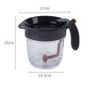 Gravy Fat Separator, With Bottom Release Strainer 1L Grease Separator