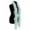 Luxury ICY Blue Turquoise Feather Boa - 80g - 180cm