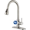 CREA Kitchen Sink Faucet,Pull Down Kitchen Faucets with Sprayer 3