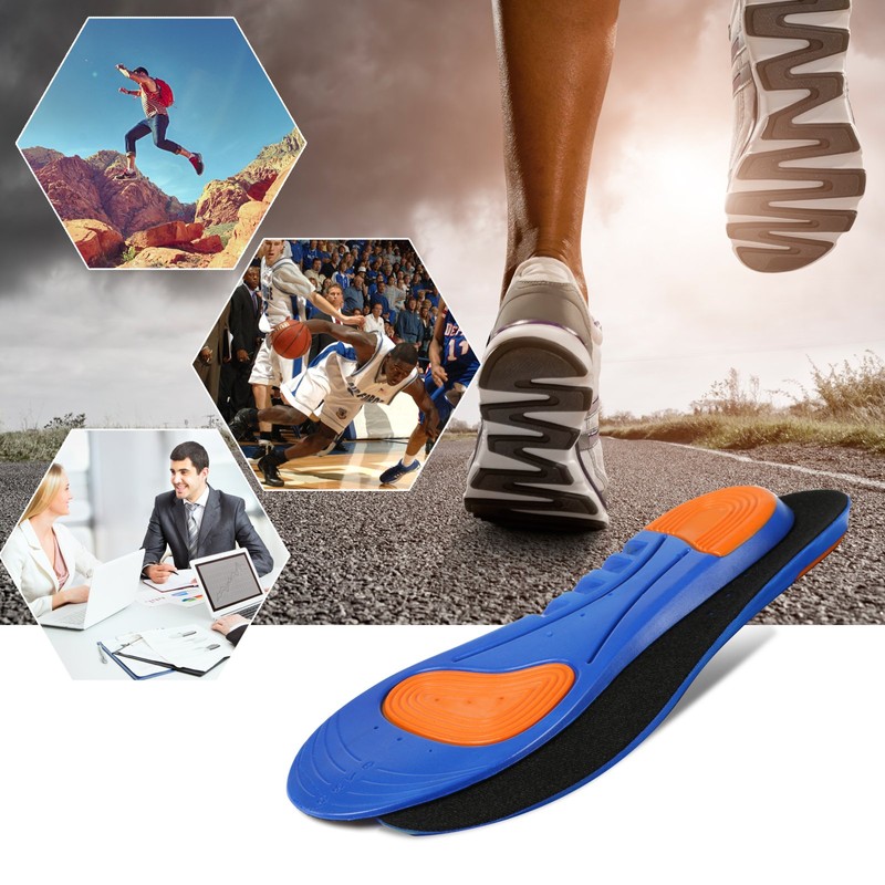 LIHAO Unisex Insoles Gel Insoles Arch Support with Cuttable Sizing