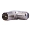 REY 90° Angled Coaxial Male to F Type Female Aerial