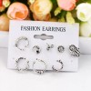 Patry Aretes Juego 8 Pza Bohemio Sol Luna Joyería Mano