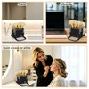 Relavel Makeup Brush Bag, Foldable Stand Up Travel Makeup Brush