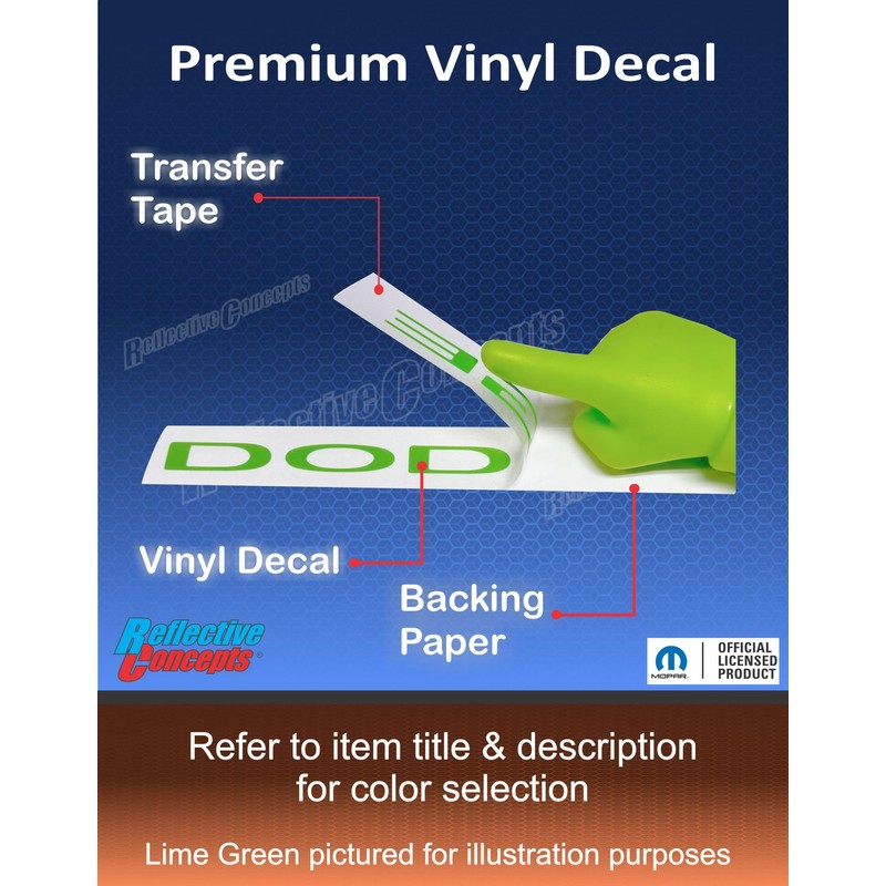 Dodge Grille Emblem Overlay Decal Sticker 2013-2023 Charger - (Color: