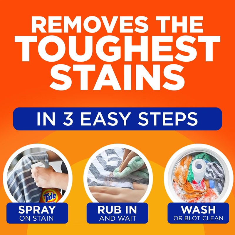 Tide Laundry Stain Remover with Oxi, Rescue Clothes, Upholstery, Carpet