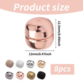 8pcs Hijab Magnets Pins,Hijab Magnets,Hijab Pins Multi-Use Magnetic Buttons Stylish and Unique Pearl Clips Suitable for DIY Muslim Women Clothing Scarf Dress Accessory,Pinless Brooch for Women