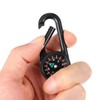 Sosoport 24Pcs Compass Carabiner Compass Keychains Bag Pendant for Outdoor