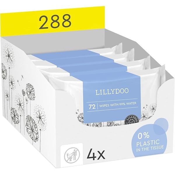 Hypoallergenic & strong Baby Wipes with 99% Water, Unscented &