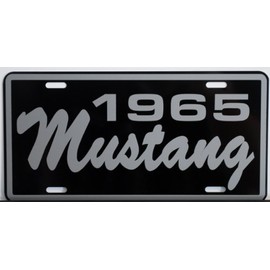 1965 65 Mustang Year Metal Novelty Reproduction Sign Compatible with Ford 260 289 302 351 Fastback Shleby Mach 1 GT Hot Rod Muscle Car Classic Custom Collection Garage Man Cave Wall Art Gift