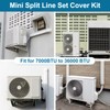Cenipar 3" W 8Ft Mini Split Line Set Cover Weather-Resistant,