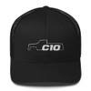 Aggressive Thread Squarebody C10 Hat Square Body Trucker Cap Black
