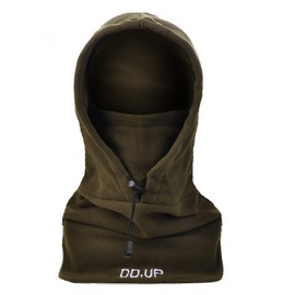 DD.UP MZ Balaclava Windproof Ski Mask Thermal Hood Heavyweight Winter Warm Motocycle Face Cover Hat for Mens Unise Army Green