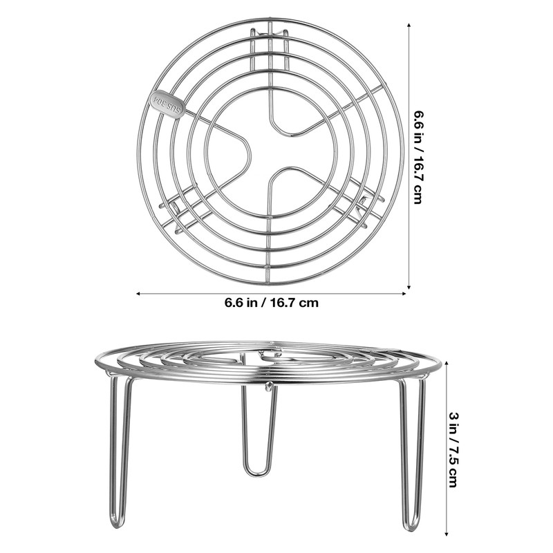 HEMOTON Round Steam Rack Stainless Steel Cooking Cooling Rack Wire