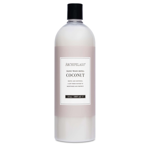 Archipelago Botanicals Coconut Hand Wash Refill, Liquid Hand Soap Refill,