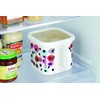 Plune. Multi-Square Pot, Enameled Monotone Dog, YJ-821, White, W 7.0