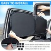 T TGBROS Car Window Shades for Chrysler Pacifica 2017-2025 Windshield