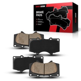 Torchbeam Front Disc Ceramic Brake Pads Kit Fits2005-2023 Toyota Tacoma, 2003-2023 Toyota 4Runner, 2000-2006 Toyota Tundra, 2010-2023 Lexus GX460, 4pcs Automotive Replacement Brake Pads,D976
