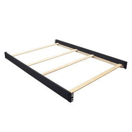 Full-Size Conversion Kit Bed Rails for Viv + Rae Convertible Cribs - Solid Wood Rail - Toddler and Adult Bed Rail for Full-Size Beds - Essential Nursery & Baby Furniture (Black, Option 1)