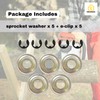 REDEEMX Chainsaw Sprocket Clutch Drum E-Clip 8x1.3 Clutch Washer Kit