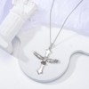 YFN Eagle Cross Pendant Necklace 925 Silver Eagle Cross Necklace