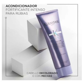 Kérastase Blond Absolu Cicaflash Acondicionador para Cabello Rubio, Dañado o Sensibilizado, Reparación e Hidratación Intensa con Ácido Hialurónico, 25