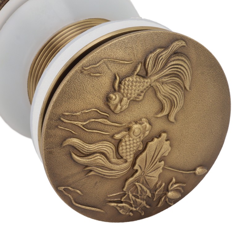 Bathroom Kitchen Sink Drain All Copper Pop Up Sink Drain