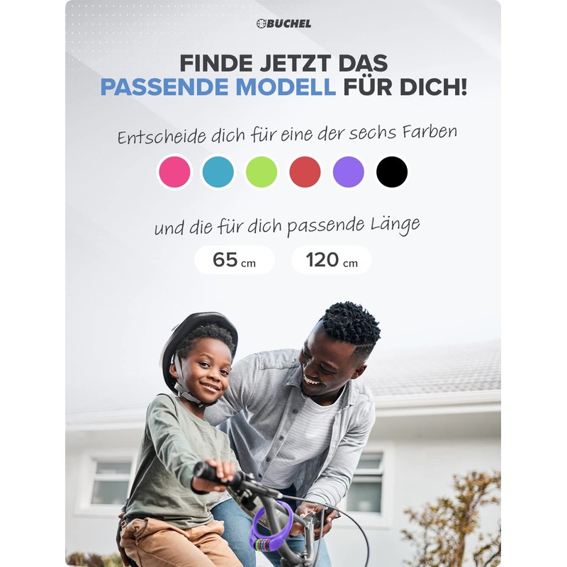 Büchel Sekura Children's Combination Lock 120 cm with Coloured Cover