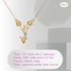 chelseachicNYC Pom Pom Cheerleader Necklace Gold Plated