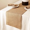 HCTX Jute Table Runner,30*200cm Hessian Roll, Burlap Fabric,Natural Rustic Table