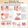 XZMeiLun Black French Tips Press on Toenails Short Square, Real