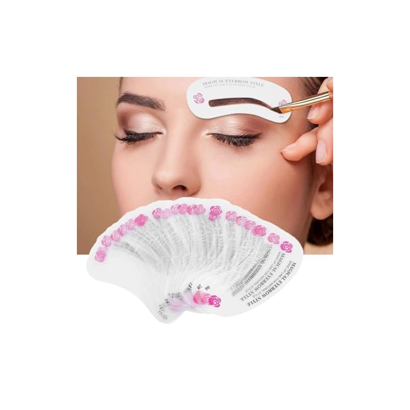 Reusable Eyebrow Stencil Kit for Brow Shaping, Beginner Friendly Makeup