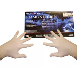 Ansell MF-300-M Exam Gloves,Rubber Latex, Powder Free, Medium 100 count