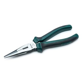 SATA ST70102AST 8-Inch Long-Nose Cutting and Gripping Pliers with Nickel-Chrome Steel Body and Anti-Slip Handles