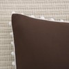 Dark Brown Pom Poms Pillowcases, Standard Queen Size Pillow Cases