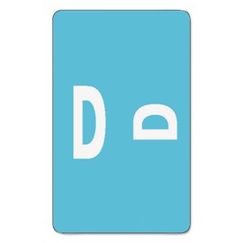 Smead 67174 Alpha-Z Color-Coded Labels, Letter D, Light Blue, 100 Labels/Pack