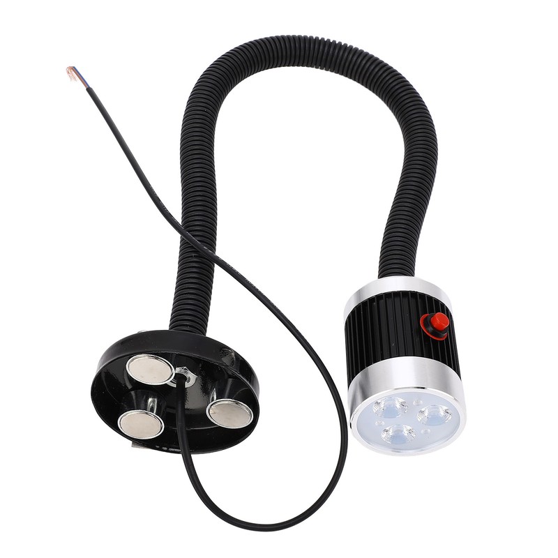Round Magnetic Base Gooseneck Light Industrial LED CNC Machine Tool