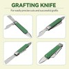 Grafting Knife, COMKIT Professional Foldable Double Blades Graft Knife, Fruit