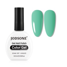 JODSONE 16.5ml Light Green Gel Nail Polish Nature Light Green Gel Polish Color Manicure Salon DIY at Home High Gloss Soak Off U V