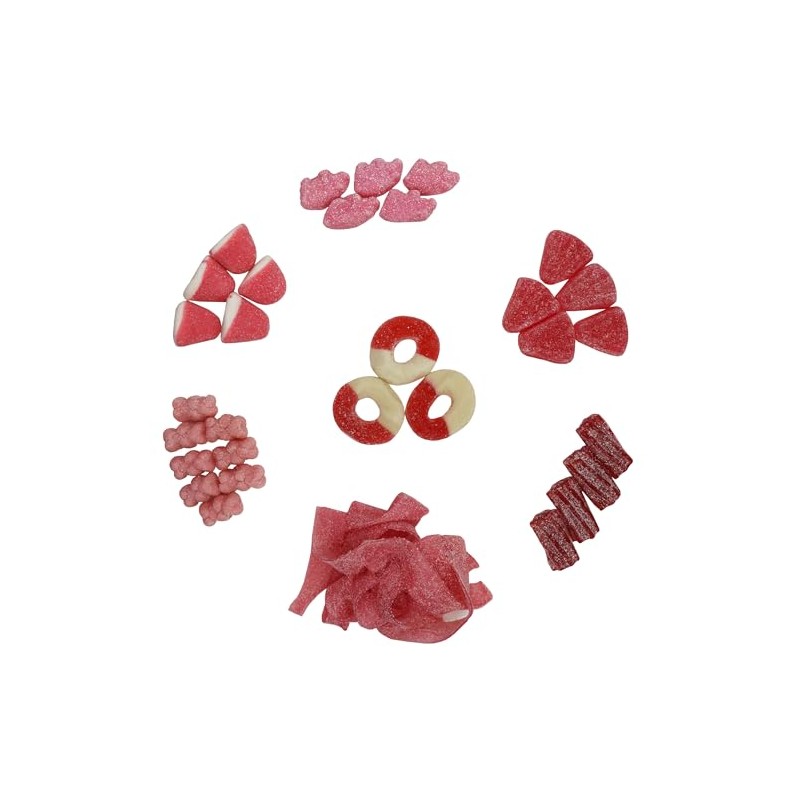 FirstChoiceCandy Sour Mix Gummies (Pink, 2 Pound)
