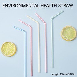 1000pcs 21cm Bendable & Retractable Plastic Straws in Vivid Multicolor Stripes. Perfect for Daily Home Use with Milk, Juice & Beverages. Durable, Handy & Fun