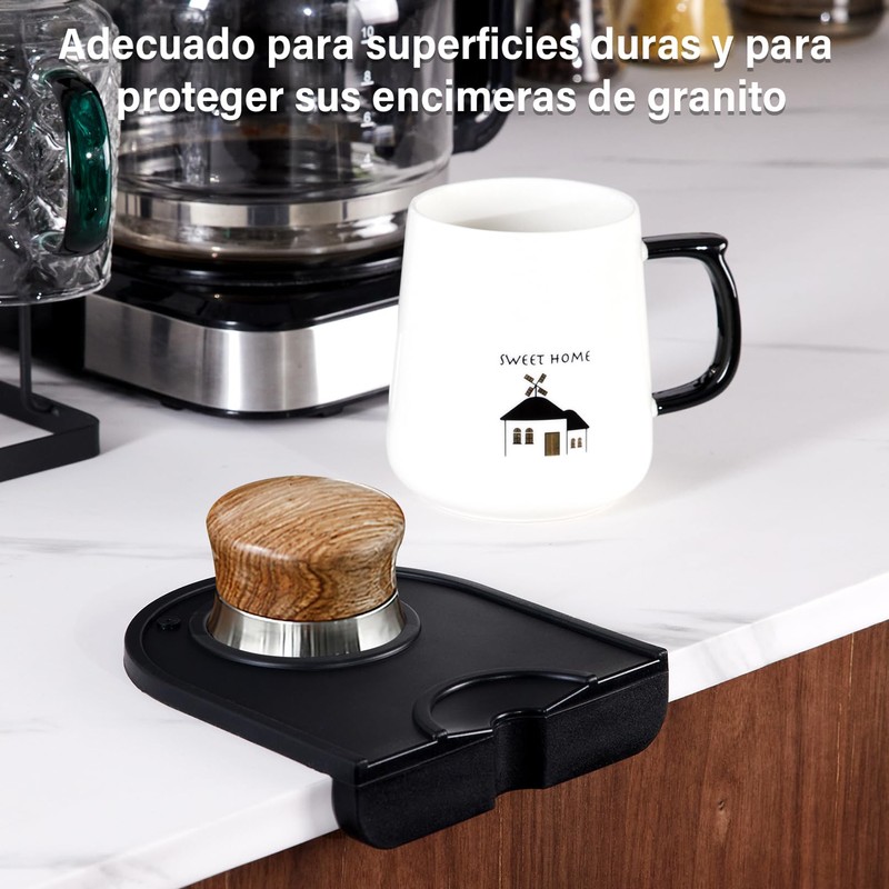 Café Tamper Holder Estera del Cojín, OUDAR Tapete para Cafetera,